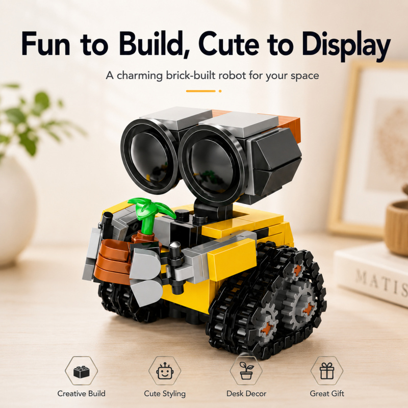 Building Block Mini - Mini Zestaw Klocków do Budowy Robota,