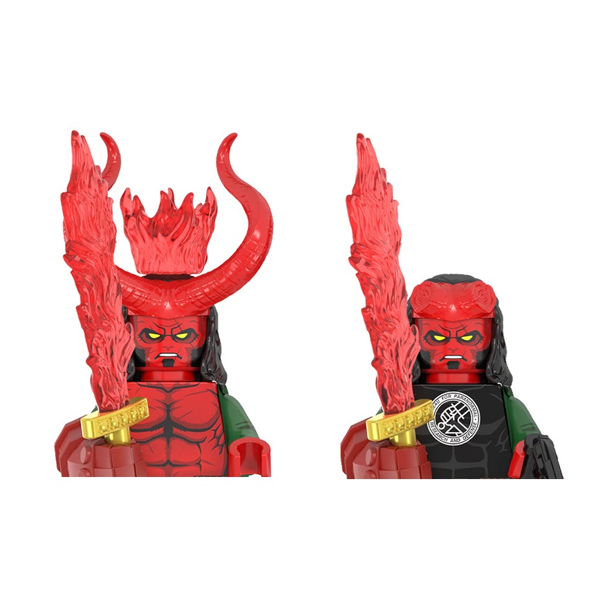 Building Block Mini - Klocki konstrukcyjne Hellboy, mini figurki akcji,