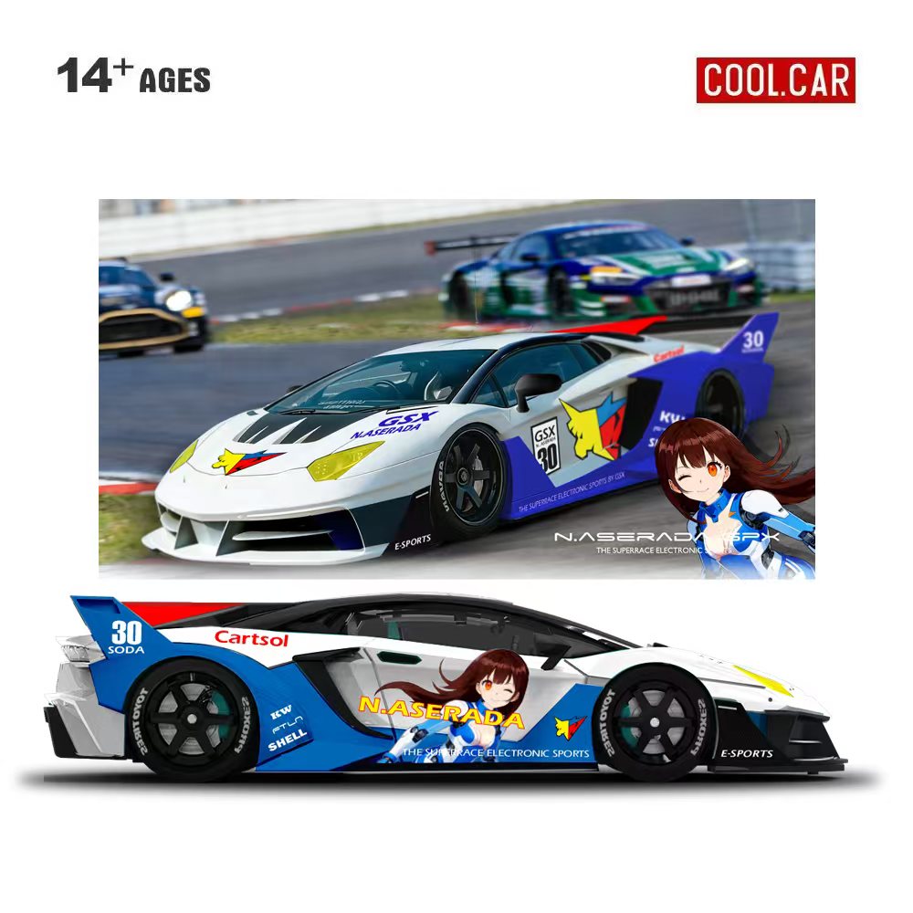 Die Cast Car 1 64 - Fajny Samochód 1:64 GTEVO Superrace Elektroniczna