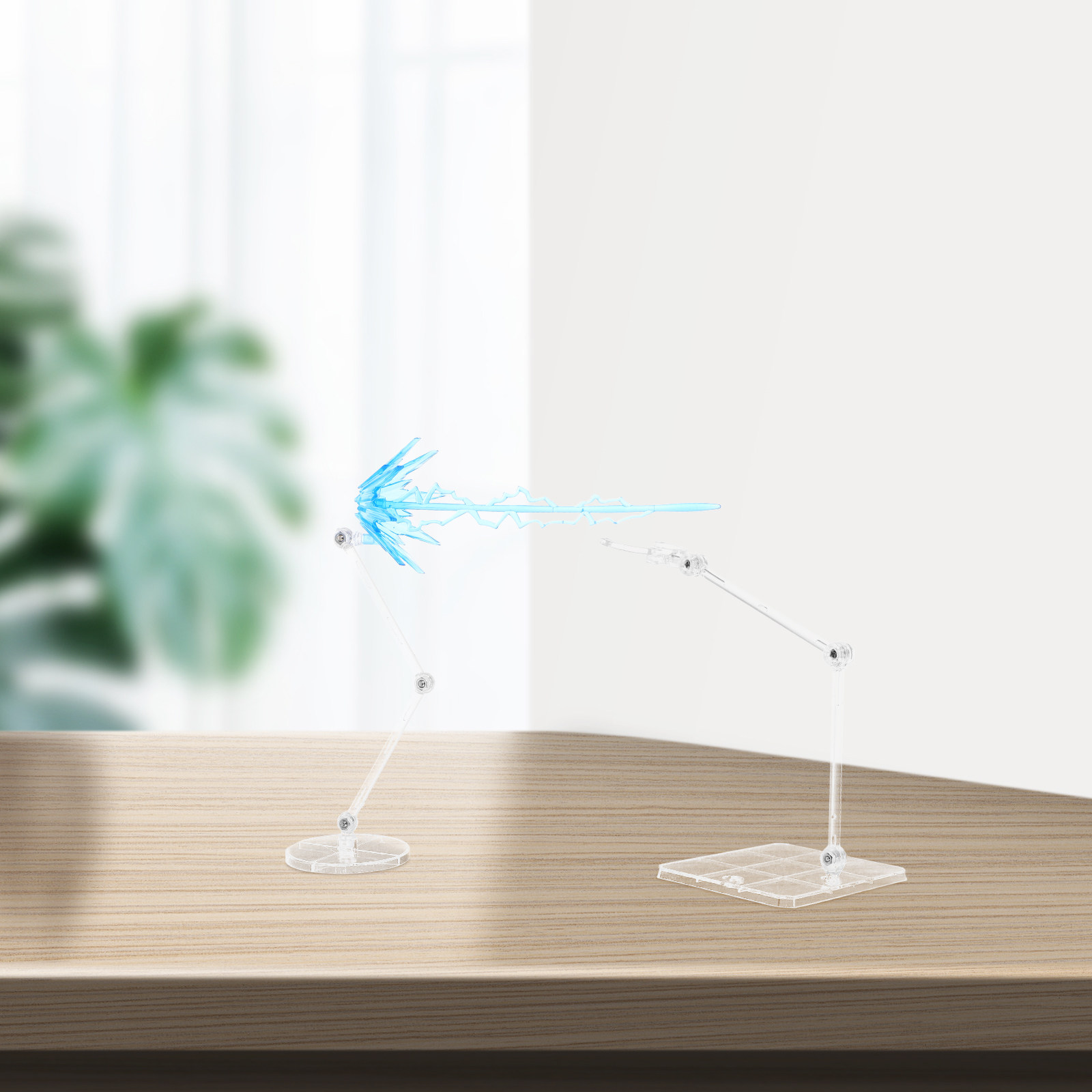 Action Figure Stand - 1 Zestaw Przezroczystych Regulowanych Podstawek Pod
