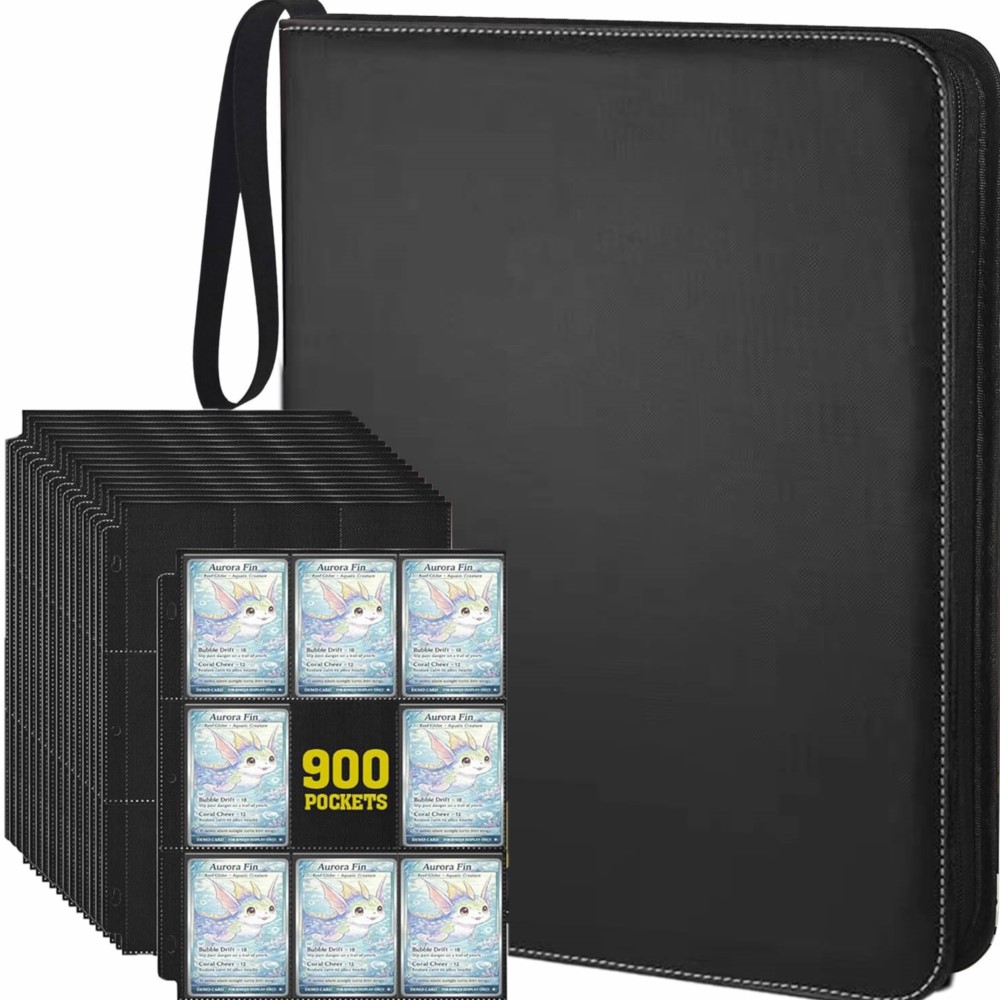 Pokemon Binder Card - Album na karty z 900 kieszeniami,