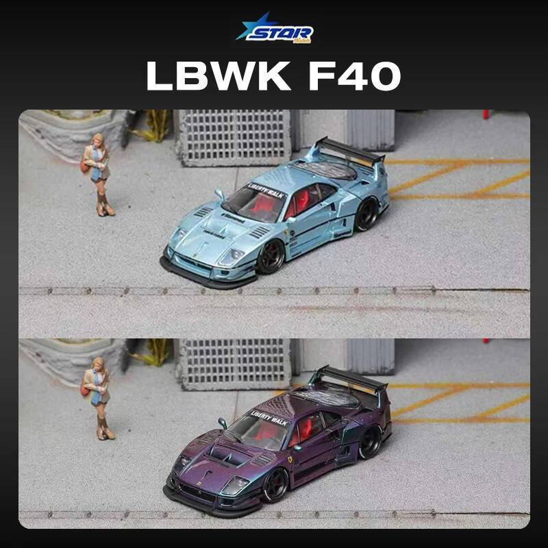 STAR 1:64 LBWK F40 Ice Blue Ma – Die Cast Car 1 64 recenzja i cena